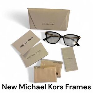 NEW Michael Kors Black and Gold Glasses